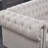 Chesterfield Sofa In Linen Fabric