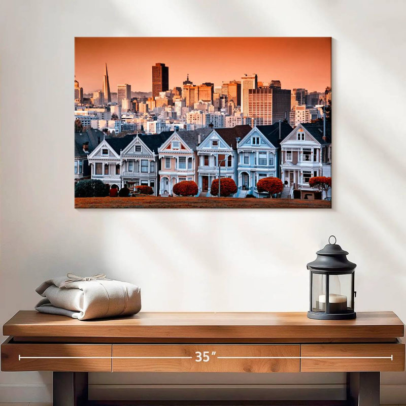 Lilie San Francisco maisons, H 16 po x l 24 po