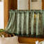 Kbndieu Romantic Printed CurtainKitchen Curtain Cute Spring and Summer Bright and Colorful Kitchen Decoration Short Translucent Retros Coffee Shop Curtain 100x60cm