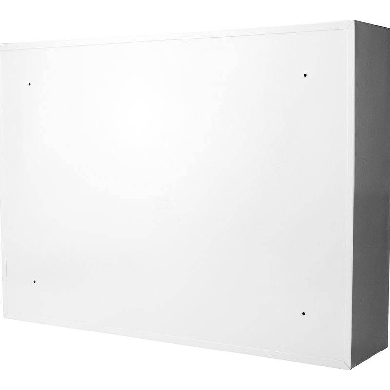 600 Adjustable Wall Mount Cabinet With Key Lock - Gray Steel, Colorful Tags For Easy Retrieval Security Mount, Streamlined Organization