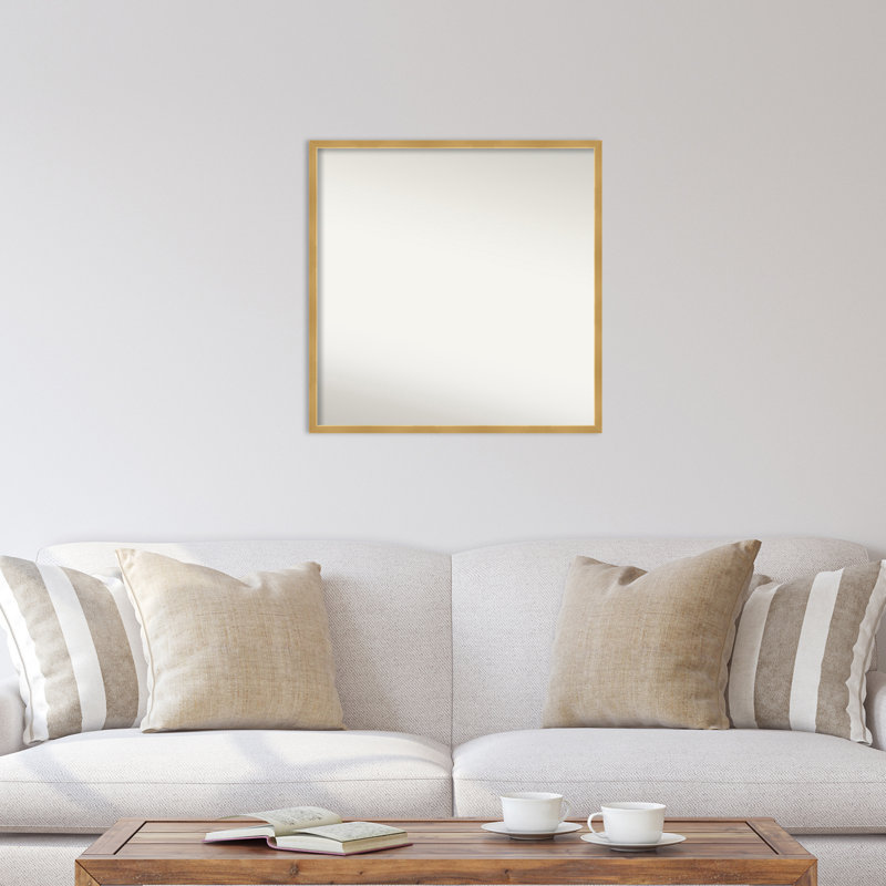 Miroir au fini patiné, 27,5 po x 27,5 po