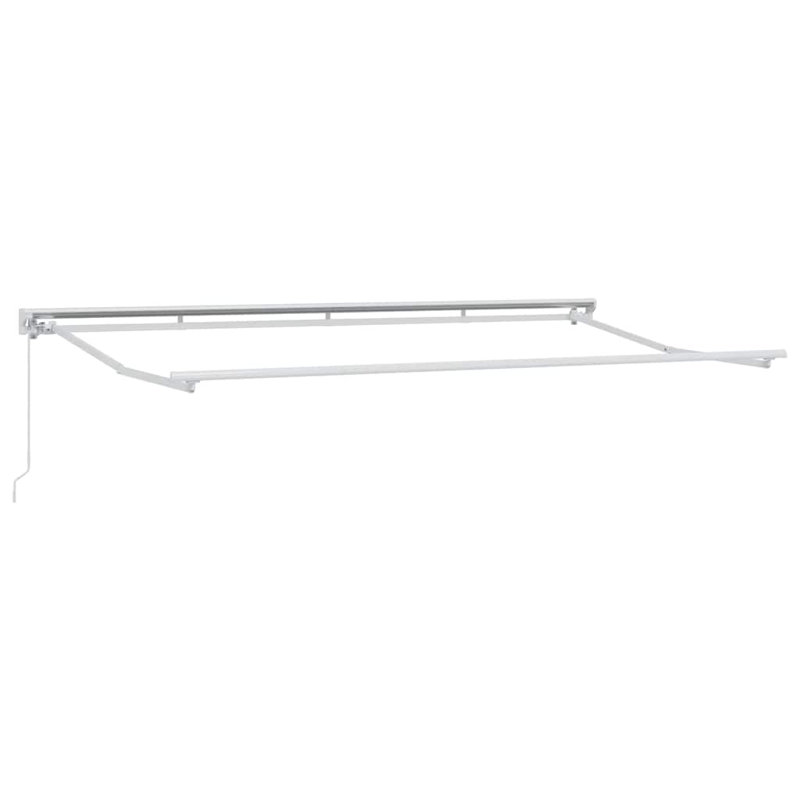 Retractable Awning, Red/Black/White, 350 cm W x 200 cm D