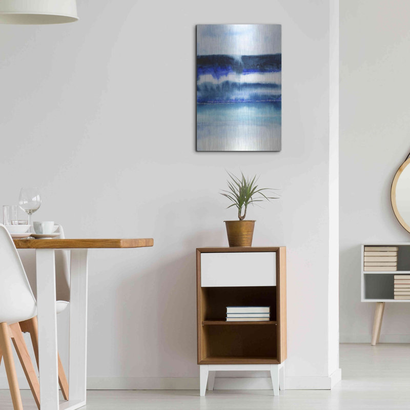 Art mural en métal Wrought Studio ™ «Shore Break Abstract I» par Grace Popp, H 24 po x l 16 po