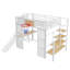 Lit mezzanine en métal avec bureau intégré-693569130