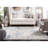Felty Oriental Ivory/Aqua Area Rug-589831200