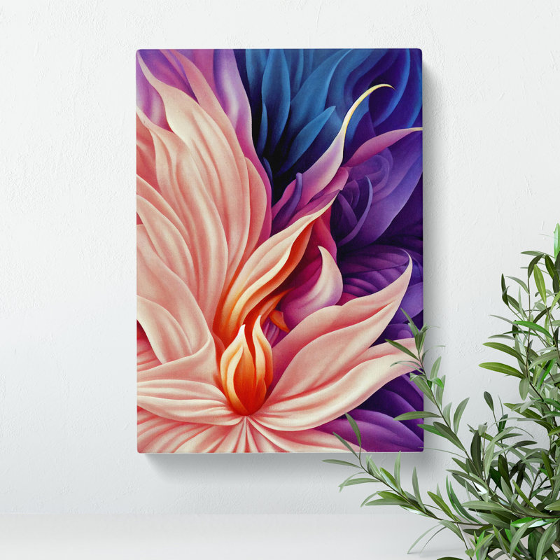Abstract Flower No.6 - Wrapped Canvas Print, 60cm H x 40cm W x 3cm D