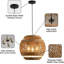 Luminaire suspendu en rotin de bohème Boho-1117413423