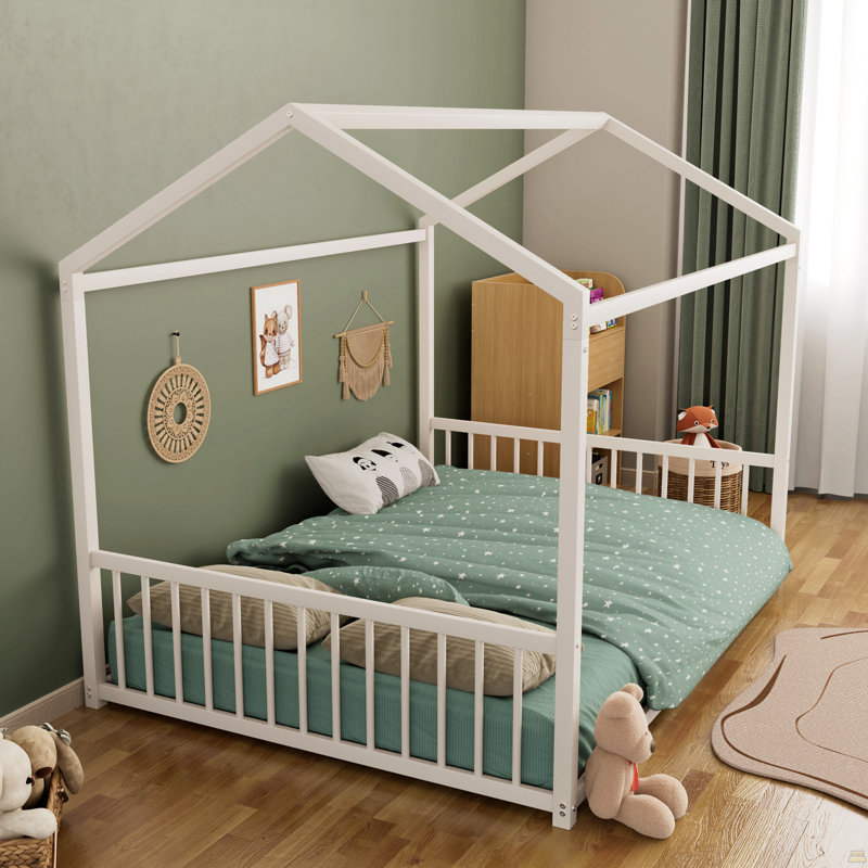 Structure de lit double en métal Montessori