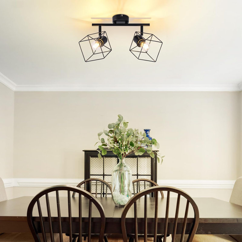 Semi Flush Mount, Black
