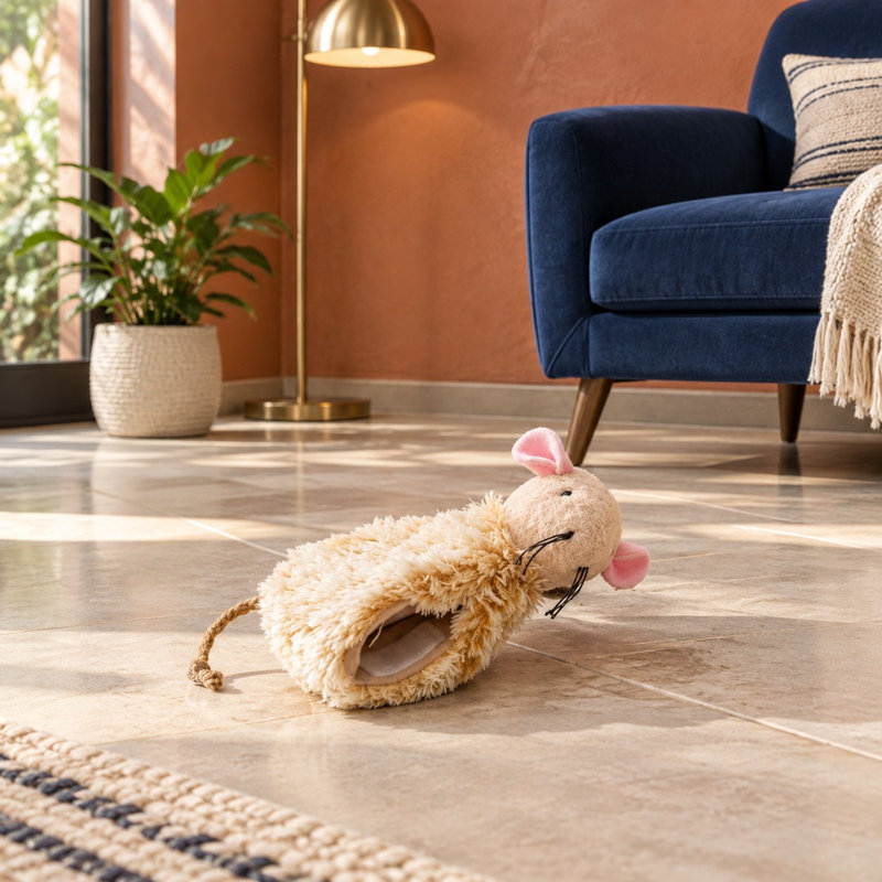 Ces 3 jouets à mâcher en peluche, durables et rechargeables, en forme de souris, sont conçus pour les chats d'intérieur. Ils sont composés de poils longs naturels et d'une queue en jute, et sont destinés à la chasse et à soulager l'ennui.
