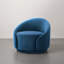 Fauteuil demi-tonneau pivotant rembourré Aunna-189368896