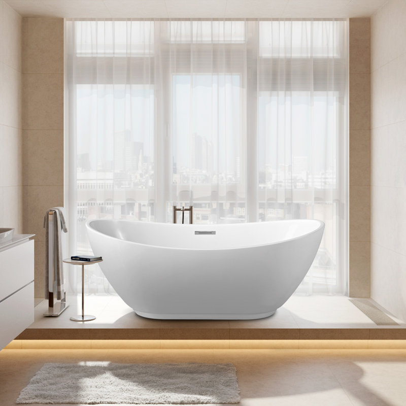 67'' x 28'' Soaking Acrylic Bathtub