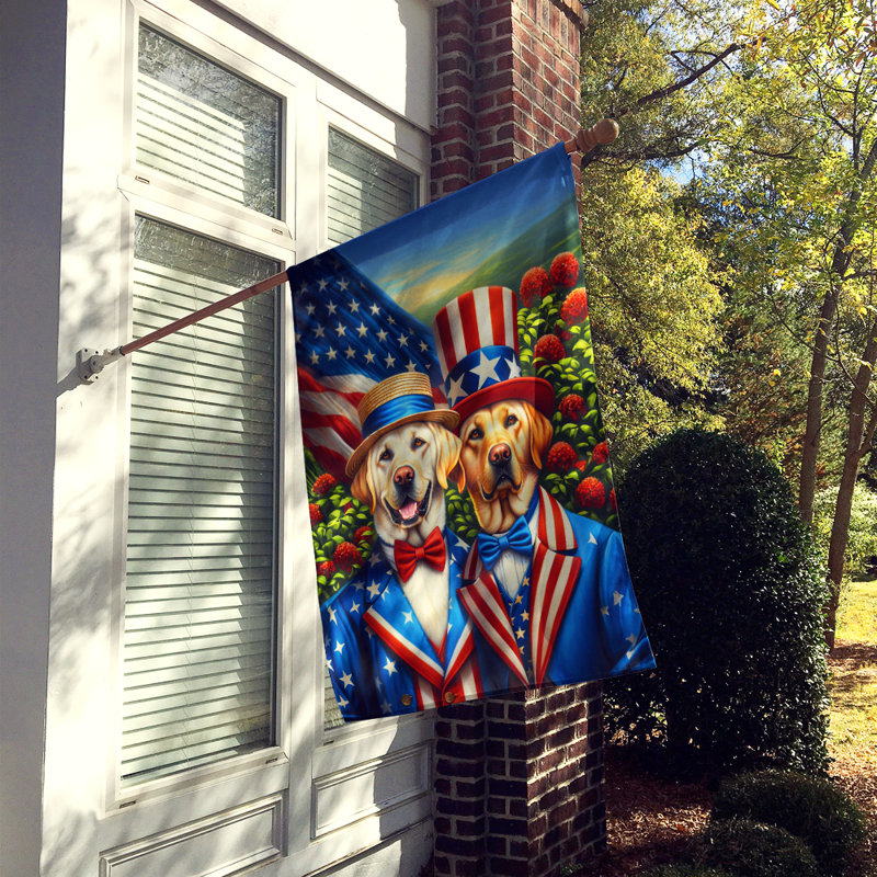 Drapeau «All American House», Étoile bleue Labrador Retriever