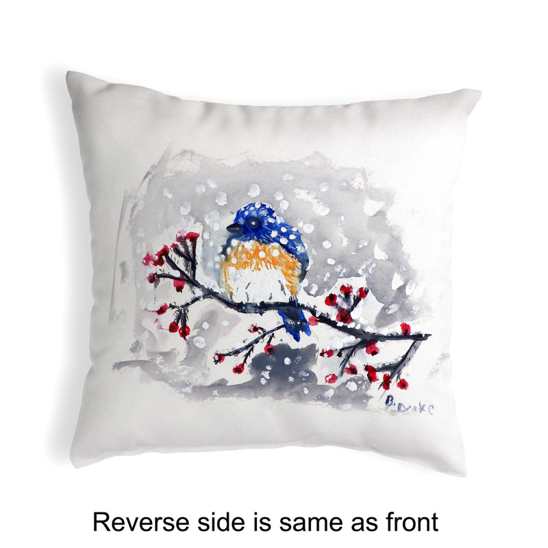  Coussin intérieur / extérieur Bird and Snow