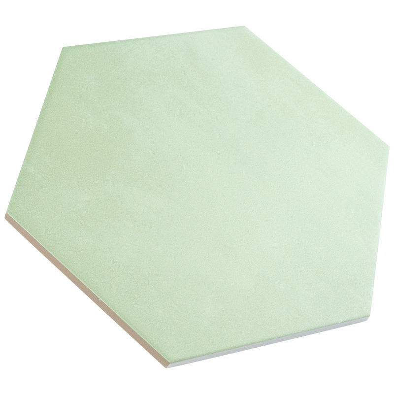 Horizon Hex 7-3/4" x 9"Porcelain Wall & Floor Tile, Verde