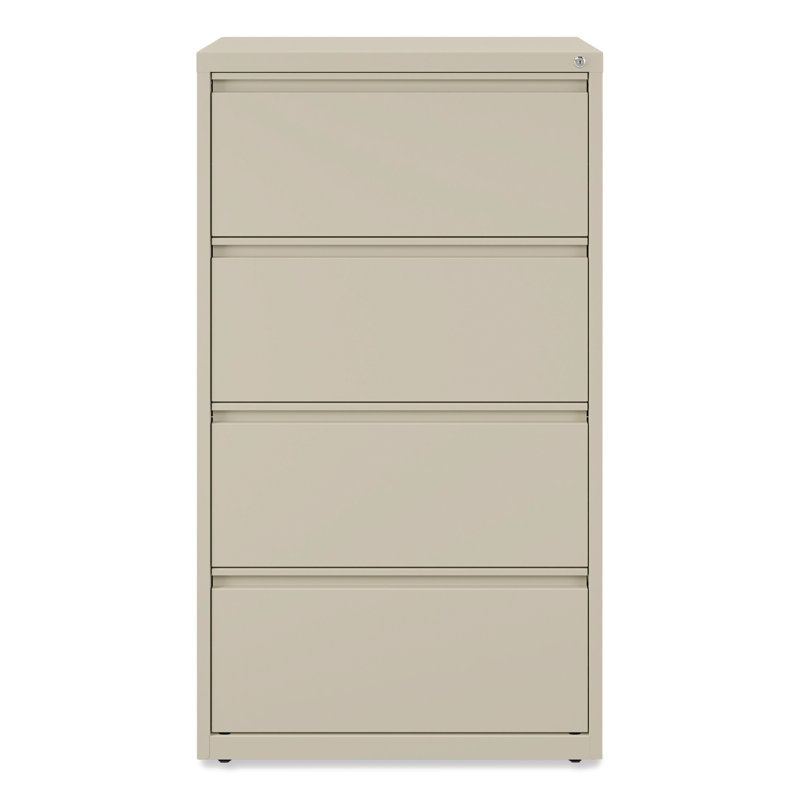 Putty 30'' Wide Lockable 4-Drawer Steel Legal File Cabinet