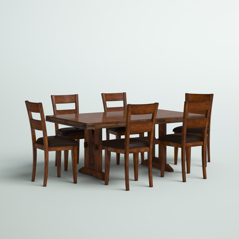 Vernona Extendable Trestle Dining Set