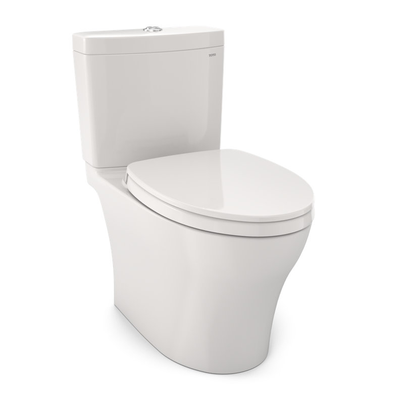Aquia® Dual-Flush Elongated Two-Piece Toilet with Tornado Flush (Seat Included), Colonial White