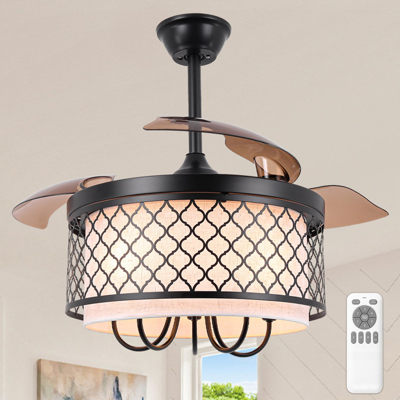 Ventilateur de plafond 42 pouces rétractable Farmhouse