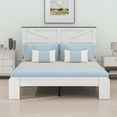Base de lit plateforme en bois
