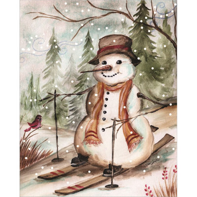 «Country Snowman IV» par Tre Sorelle Studios, art mural sur toile