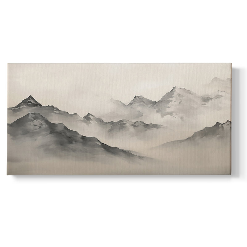 Paysage, série CCDXII, toile tendue avec châssis, prête à être accrochée, H 17 po x l 33 po, Doré