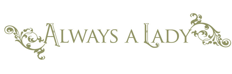 Décalcomanie murale "always a lady", H 15 po x l 75 po x P 0,01 po, Olive