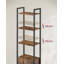 Adetola 40 cm W Steel Etagere Bookcase-428958186