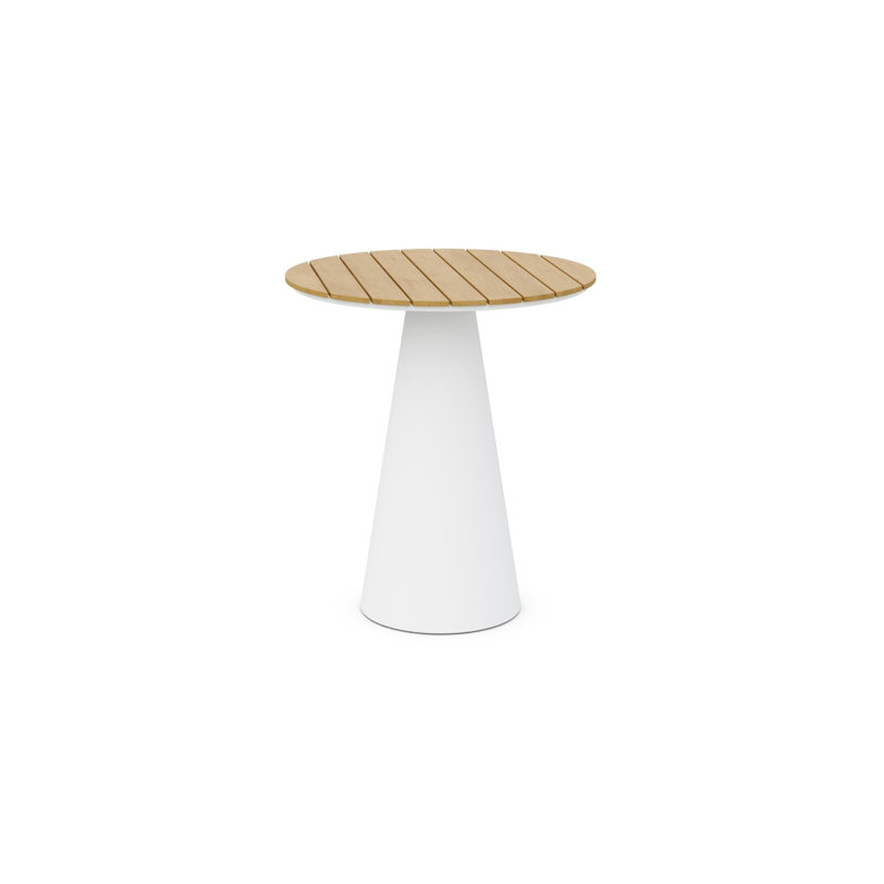 Leon Bar Table - Alpine Weatherwood Top, White