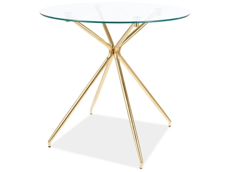 Aimiee Round Glass Top Dining Table