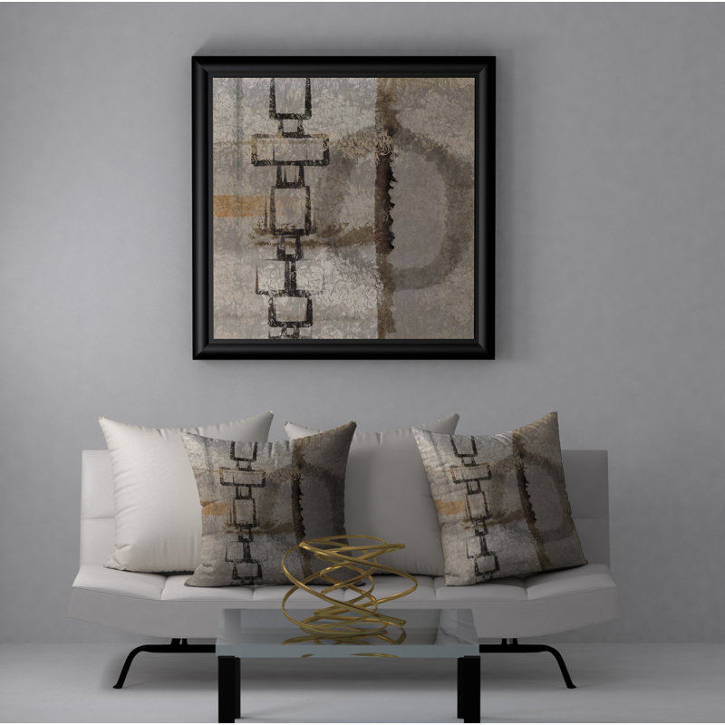 Abstract Throw Pillow, 24" x 24"