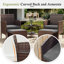 Ensemble de conversation pour 2 personnes en osier avec repose-pieds et table basse-953575355-953575354