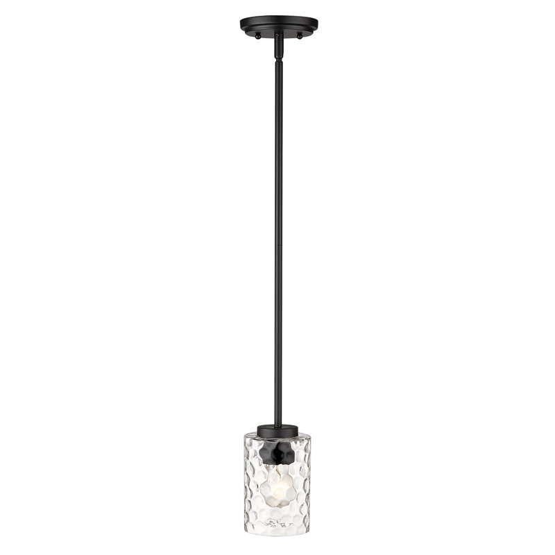 Luminaire suspendu cylindrique à 1 lumière