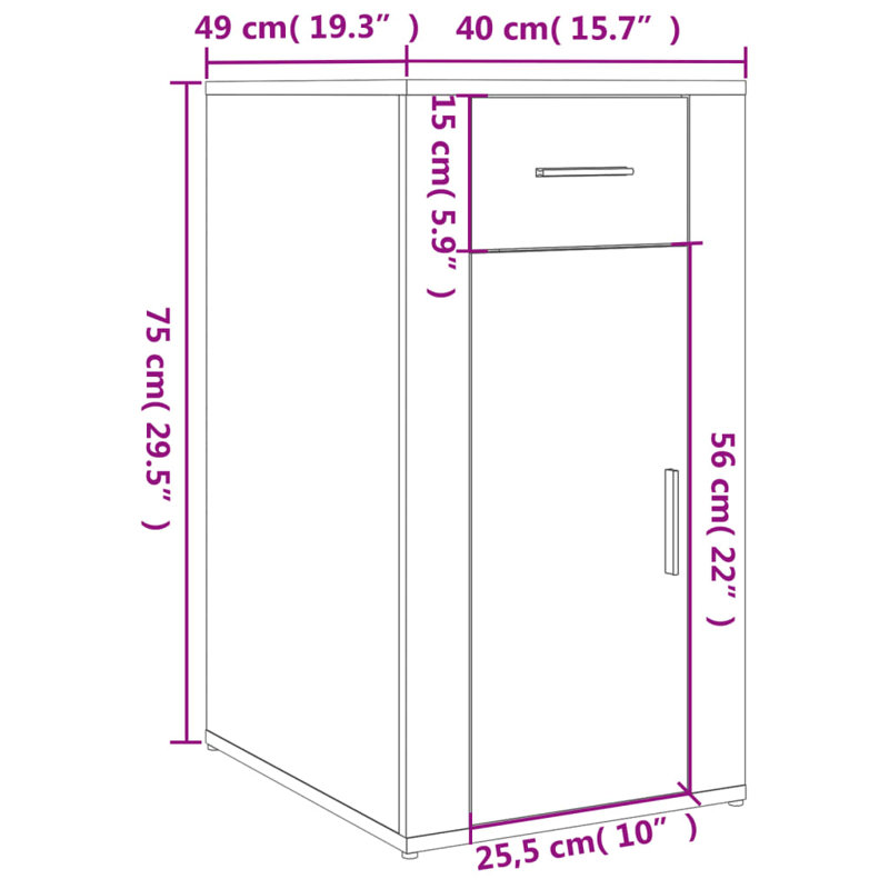 100Cm W Rectangular Writing Desk