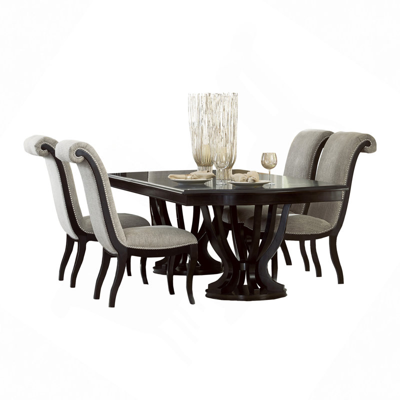 Table à piédestal rectangulaire 1Pc