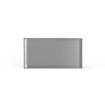 Niche de douche encastrée Badeloft l 24,4 po x H 12,6 po NS-03-BS en acier inoxydable brossé