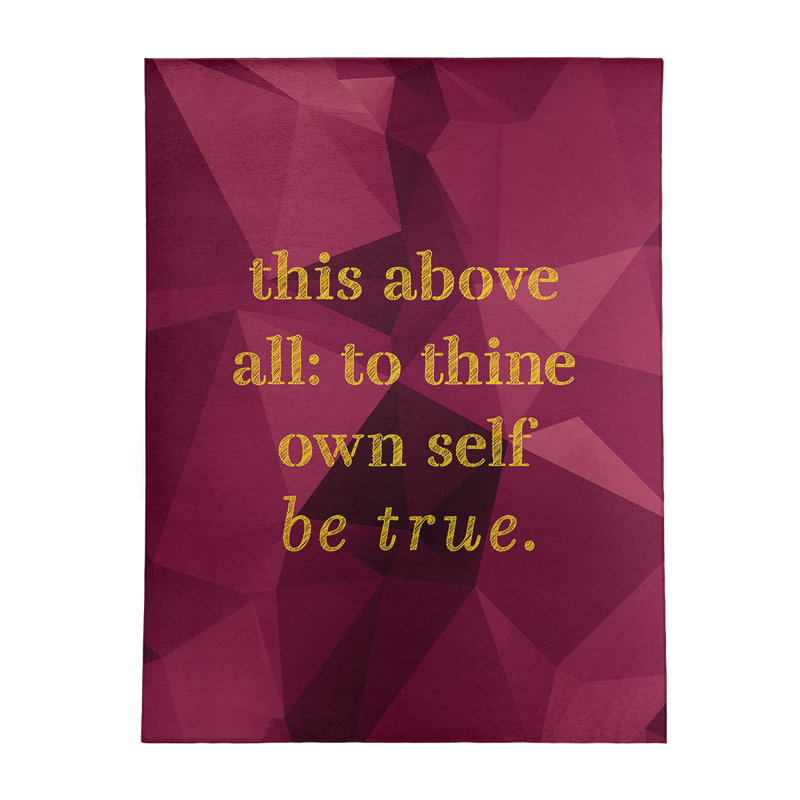 Quotes Chenille Indoor Rug, Rectangle 5' x 7'