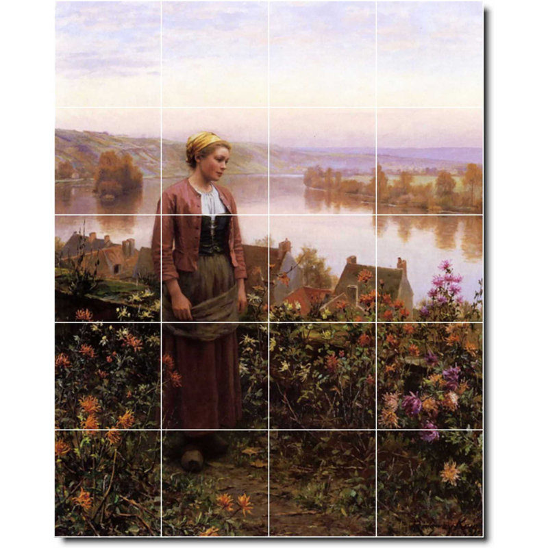 Carreau de céramique décorative 24 po x 30 po 6 po x 6 po, Jardin 05051