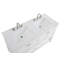 54 inch Double Bathroom Vanity in White-814282245