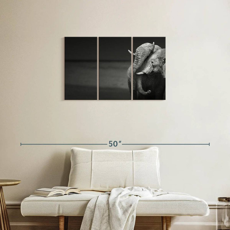 Brampt Elephants Love, 20" H x 33" W