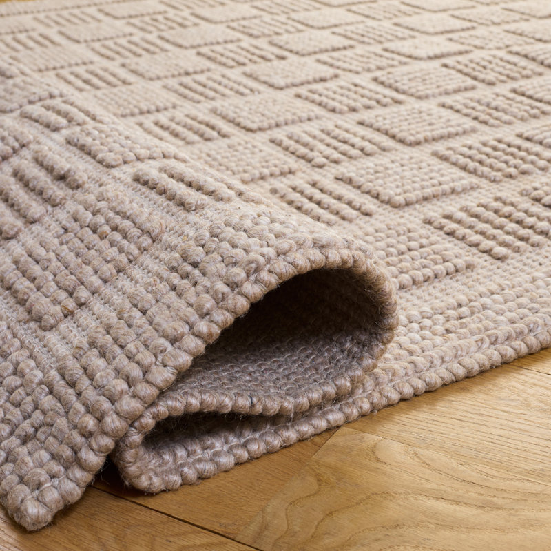 Natura Hand Woven Wool; Cotton; Recycled P.E.T Solid Color Indoor Rug, Square 6'