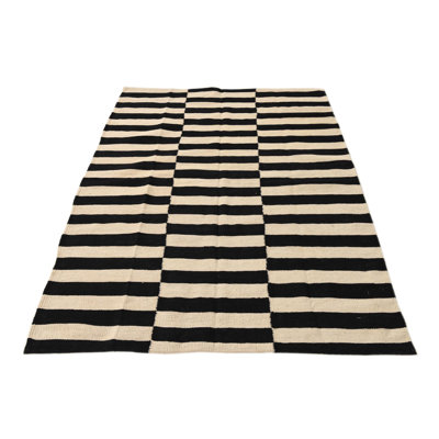 Tapis noir et blanc Orta