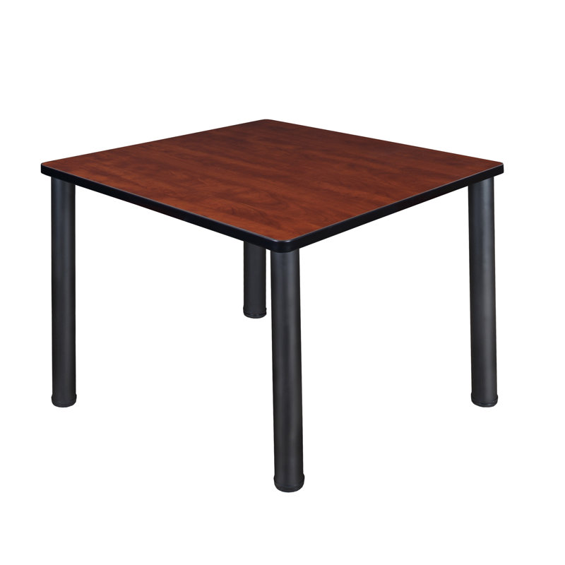 Plateau de table Kee, H 29 po x L 48 po x l 48 po, Noir, Cerisier