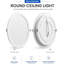 Recessed Ceiling Downlights Cool White 6400K Ultra Slim Flush Mount Panel Lights Adjustable Spot Lights for Home Kitchen Bedroom Bathroom  10 Pack-129879751