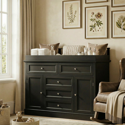 Commode à langer moderne avec rangement solide
