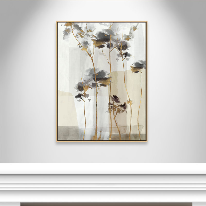 Impression Golden Zen II par Eva Watts, Toile avec cadre, Flotteur naturel, L 31,5 po x H 41,5 po