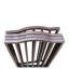 Barrière pour animaux autoportante en bois massif pour portes et escaliers, brun foncé