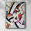 Série ABSTRACT LXVI, reproduction encadrée - bois massif-1988140767