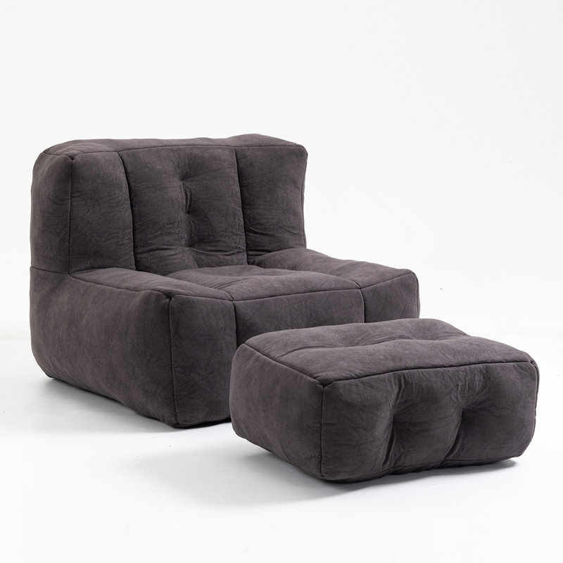 Dining Chairs Velvet Bean Bag, Black Velvet