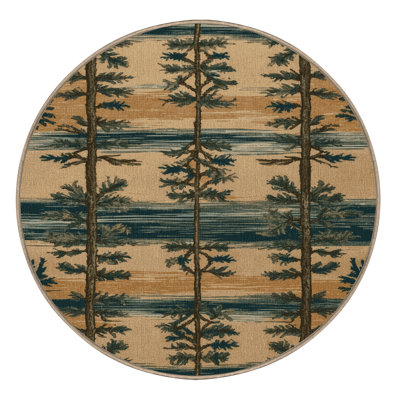Machine Washable Nature Brown Area Rug
